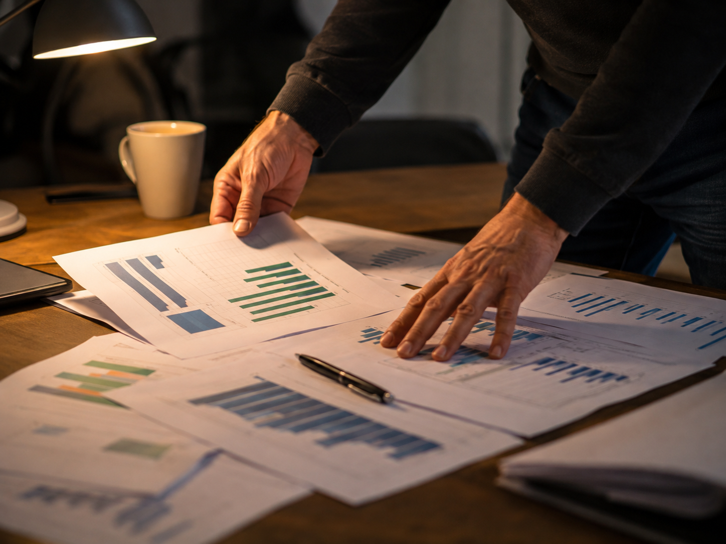 Análisis de datos y gráficos de un estudio de investigación de mercados